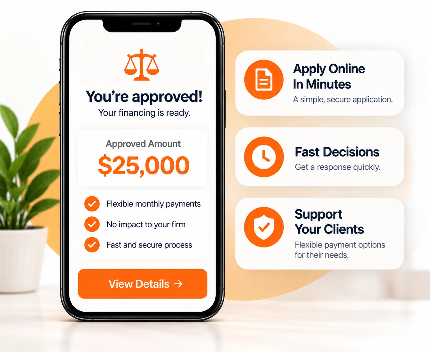 Offer legal fee financing to clients